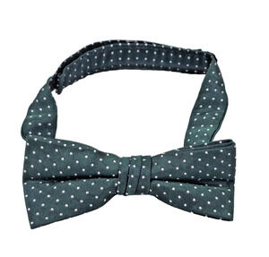 Dillard's Boys Silk Bow Tie Hunter Green Polka Dot Adjustable Formal Wedding